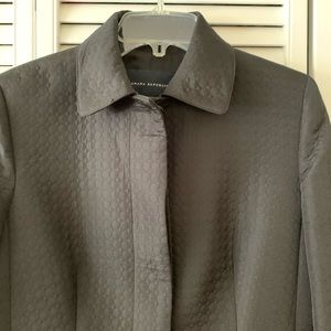 Banana Republic Black Circle Pattern Mod Coat, M